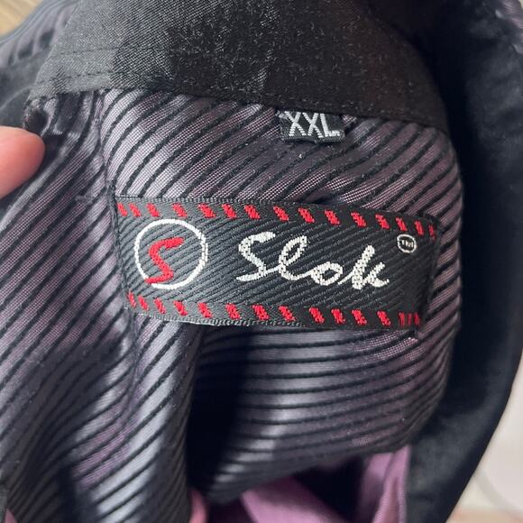 Y2K Rockabilly Western Shirt Mens Sz L Stripe Satin Cowboy Rodeo Style Stok Goth - Picture 10 of 10